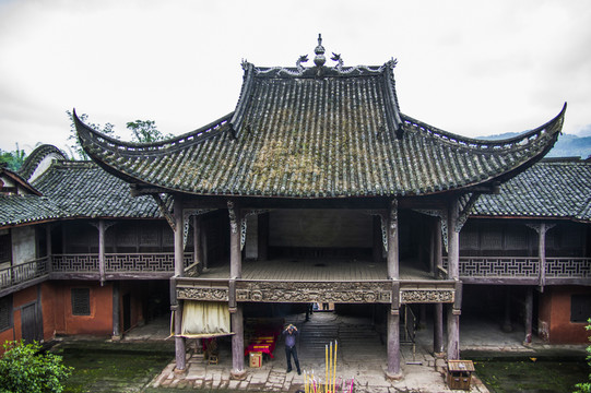 寺廟 靜心閣 堯壩古寨