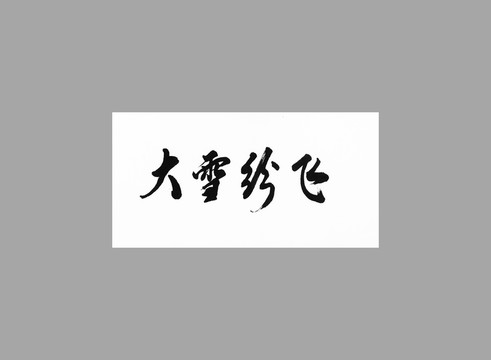 大雪紛飛