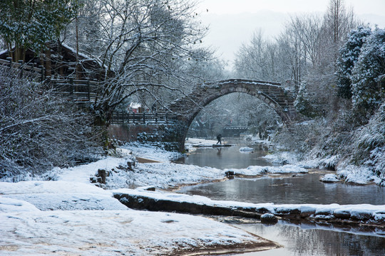 上里古鎮(zhèn)雪景