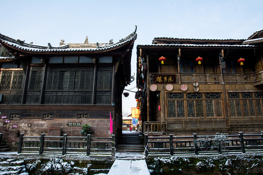 上里古鎮(zhèn)雪景