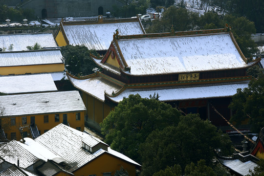 杭州西湖凈慈寺雪景