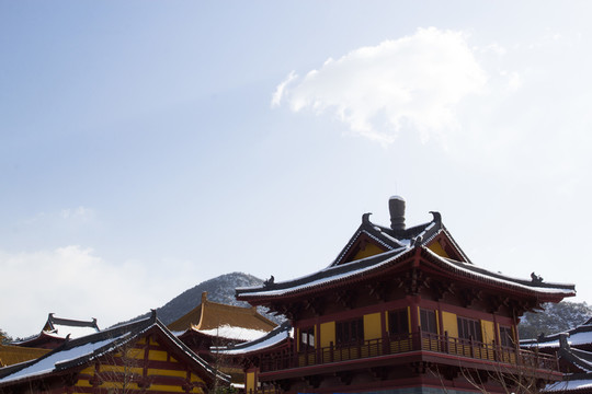 寺廟建筑 雪景風(fēng)光