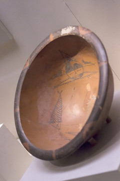 人面魚(yú)紋彩陶盆
