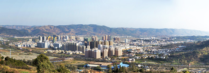 宜良縣城全景圖