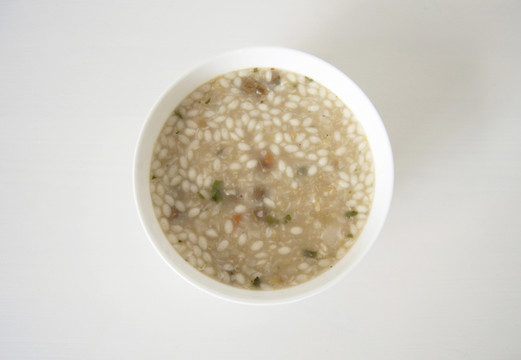 牛肉粥頂視圖