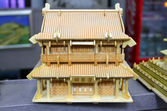 木質(zhì) 建筑 模型 中國古代建筑