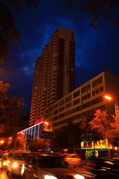 西寧街景夜色