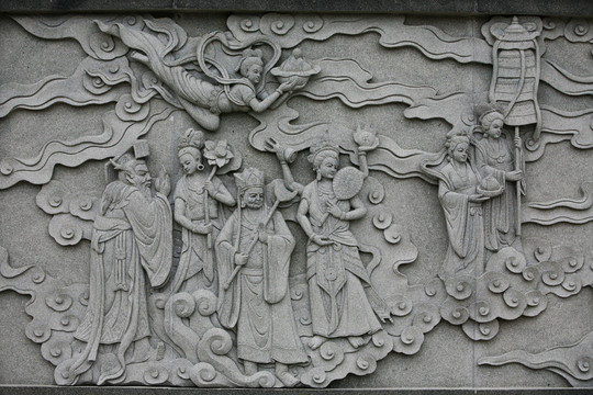 眾仙圖 浮雕藝術(shù)