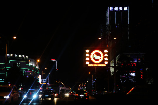 城市夜景燈光