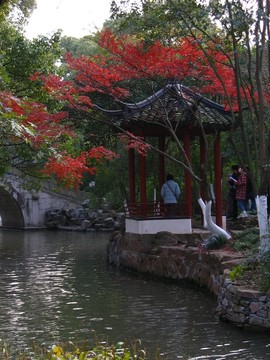 岸邊的亭子