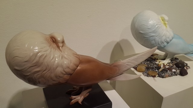 動物雕塑呼喚人類保護動物