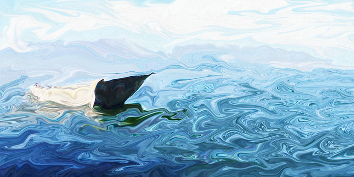 抽象油畫