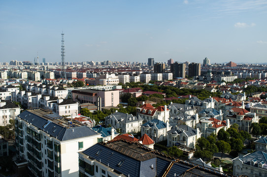 俯瞰住宅小區(qū)