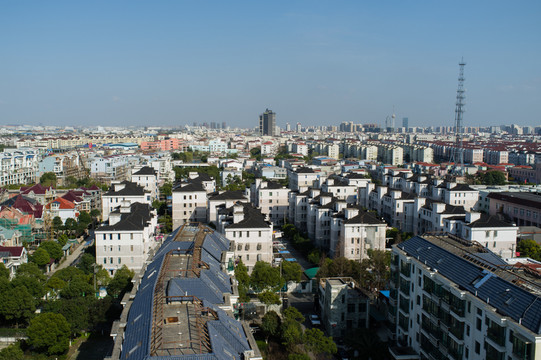 俯瞰城市建筑