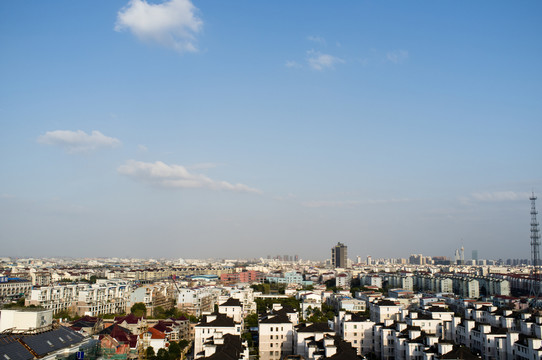 俯瞰城市住宅