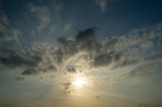 天空素材 薄云遮日