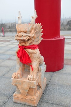 石雕龍