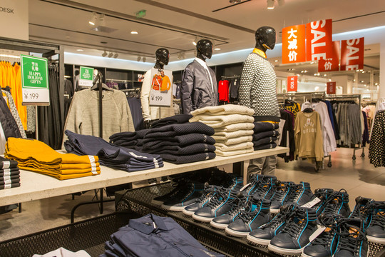 服飾店陳列