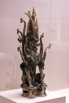 唐三彩鎮(zhèn)墓獸