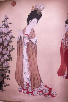 唐仕女簪花圖