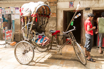 尼泊爾人力車