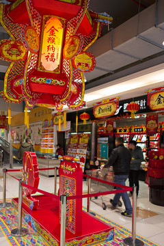 猴年春節(jié)商場(chǎng)喜慶