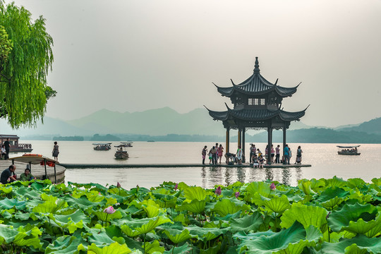 浙江杭州西湖風光