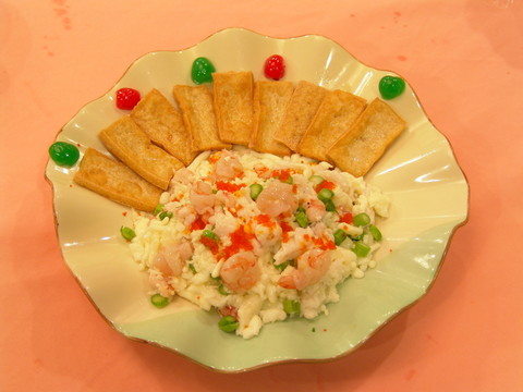 臭豆腐配炒飯