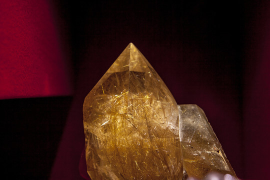 金发晶 水晶 矿物结晶