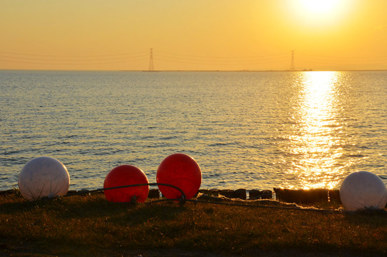 太湖落日