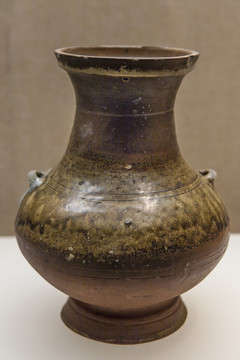 青褐釉盤(pán)口壺 東漢