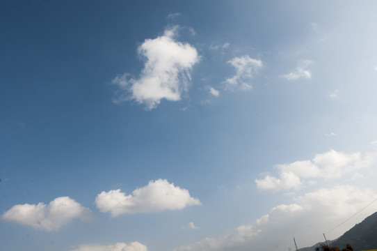 天空 藍天 白云