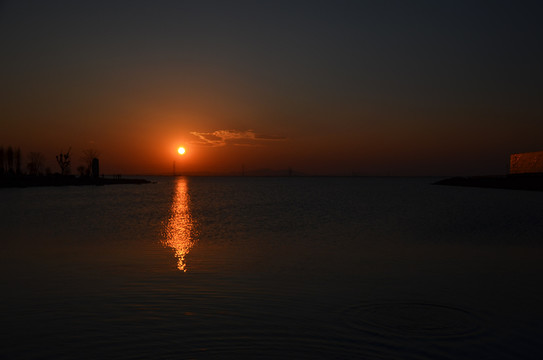 太湖落日