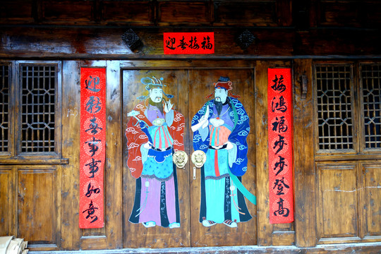 木門 對聯(lián) 古鎮(zhèn)民居