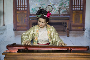 青樓女子蠟像 古代女人雕塑