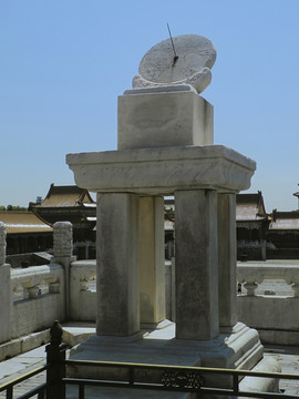 北京故宮太和殿日晷