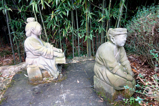 懷橘遺親 雕塑