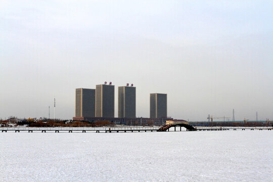 冬天 雪地 冰面 游樂場 冬季