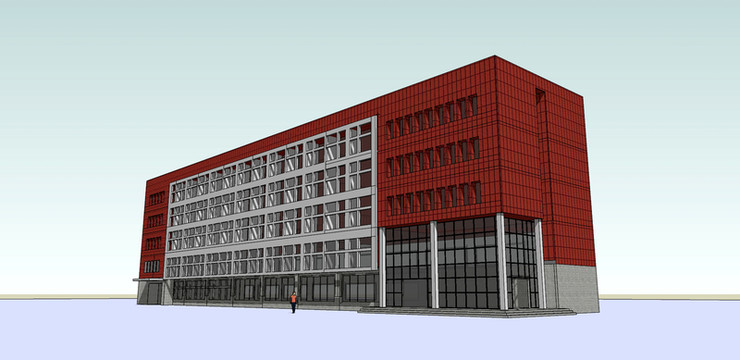 辦公樓設計模型圖 3D模型圖