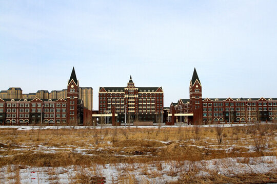 歐式建筑 學(xué)校 校園 建筑工地