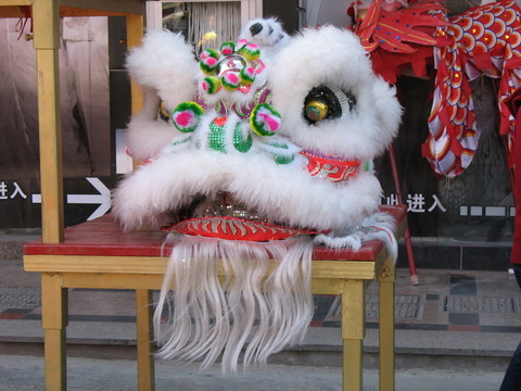 舞獅頭