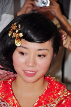 美女化妝
