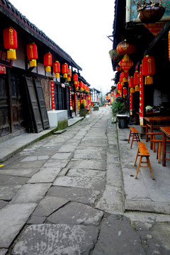淶灘古鎮(zhèn)老街 古鎮(zhèn)街景