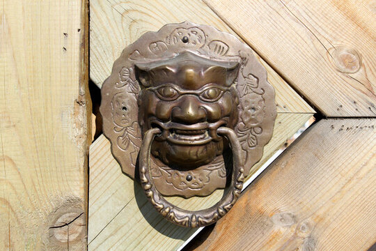 大門環(huán) 獅子頭 門獸 銅門環(huán)
