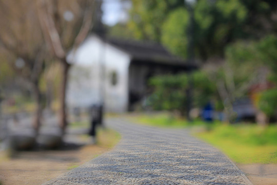 城市石板路面