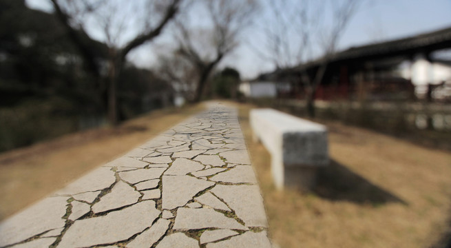 城市石板路面