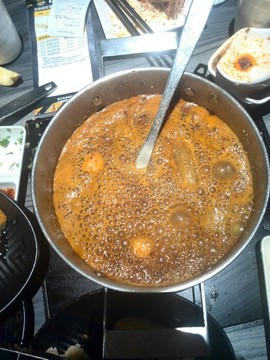 冒泡的濃湯