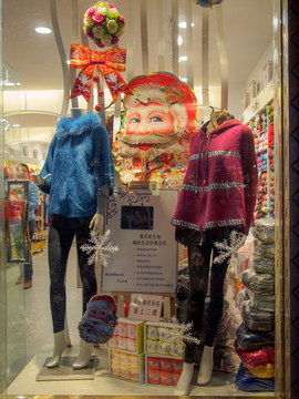 毛衣店櫥窗