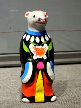 泥塑生肖鼠
