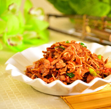 樸刀豆絲炒肉